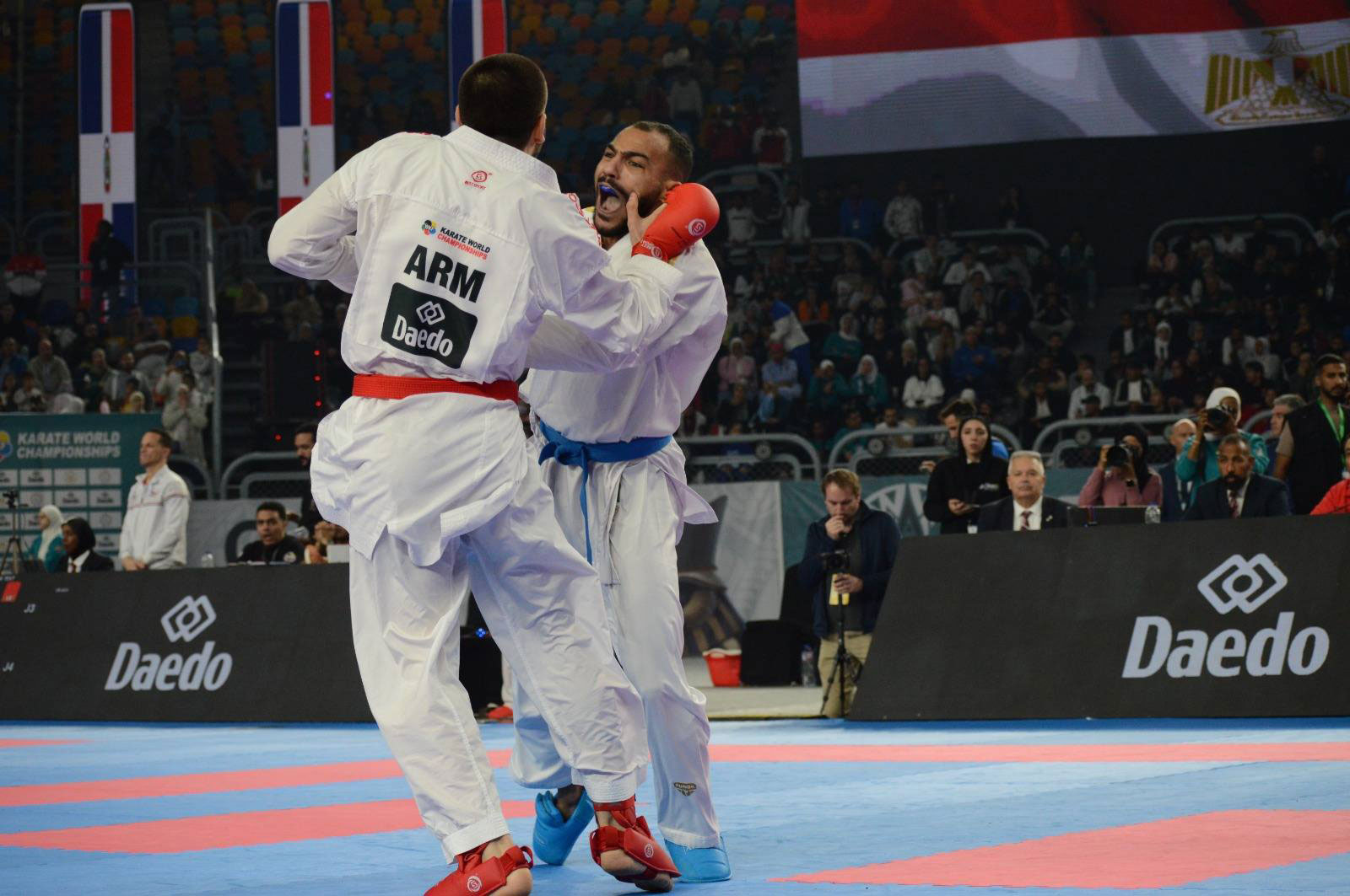 ثلاث لاعبين مصريين بنهائي بطولة العالم للكاراتيه