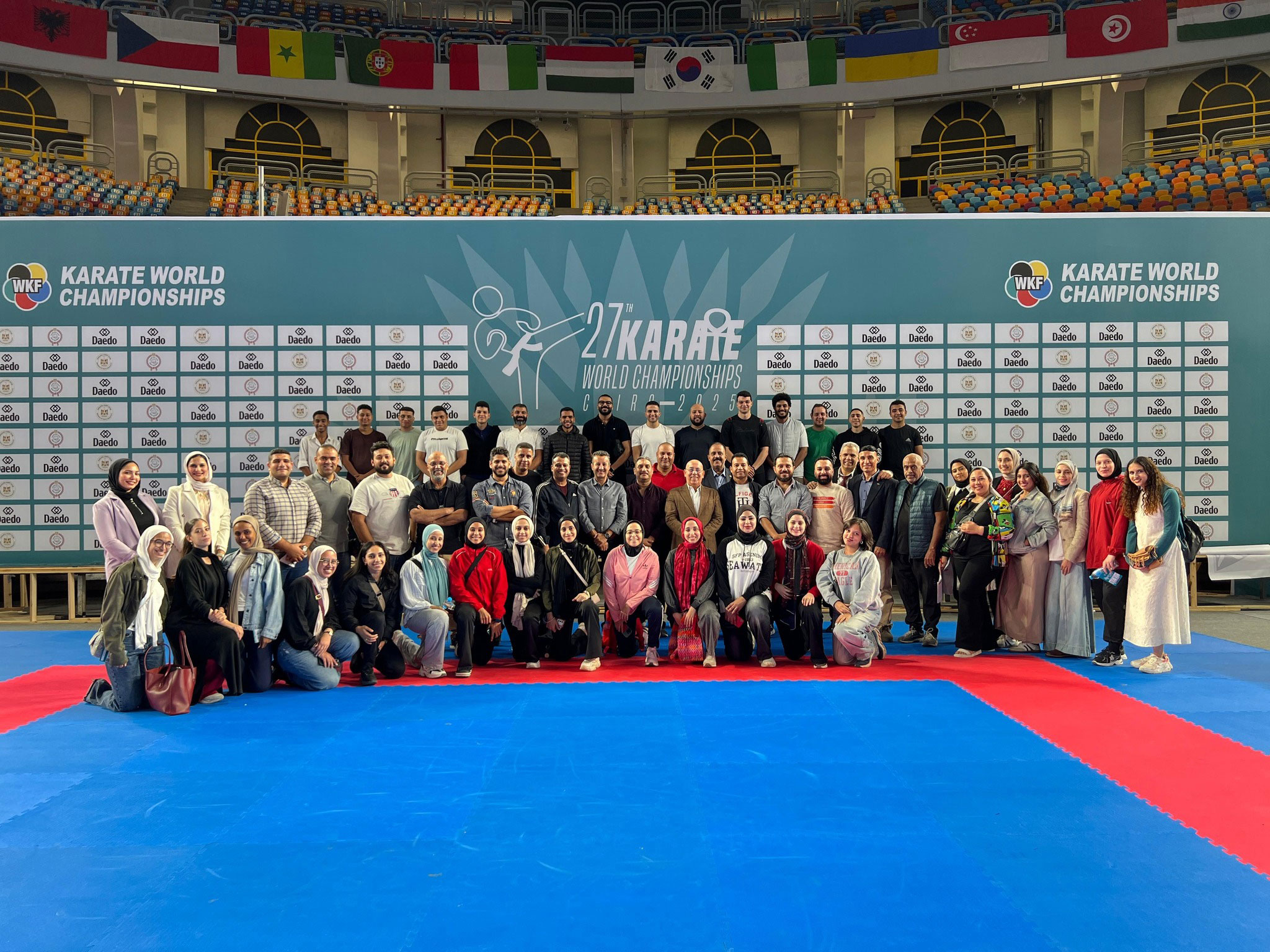 تهنئة رئاسية لأبطال الكاراتيه  بعد إنجاز بطولة العالم