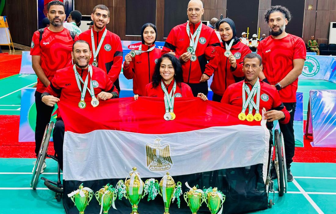 الريشة الطائرة البارالمبية يواصل استعداداته لبطولة مصر الدولية