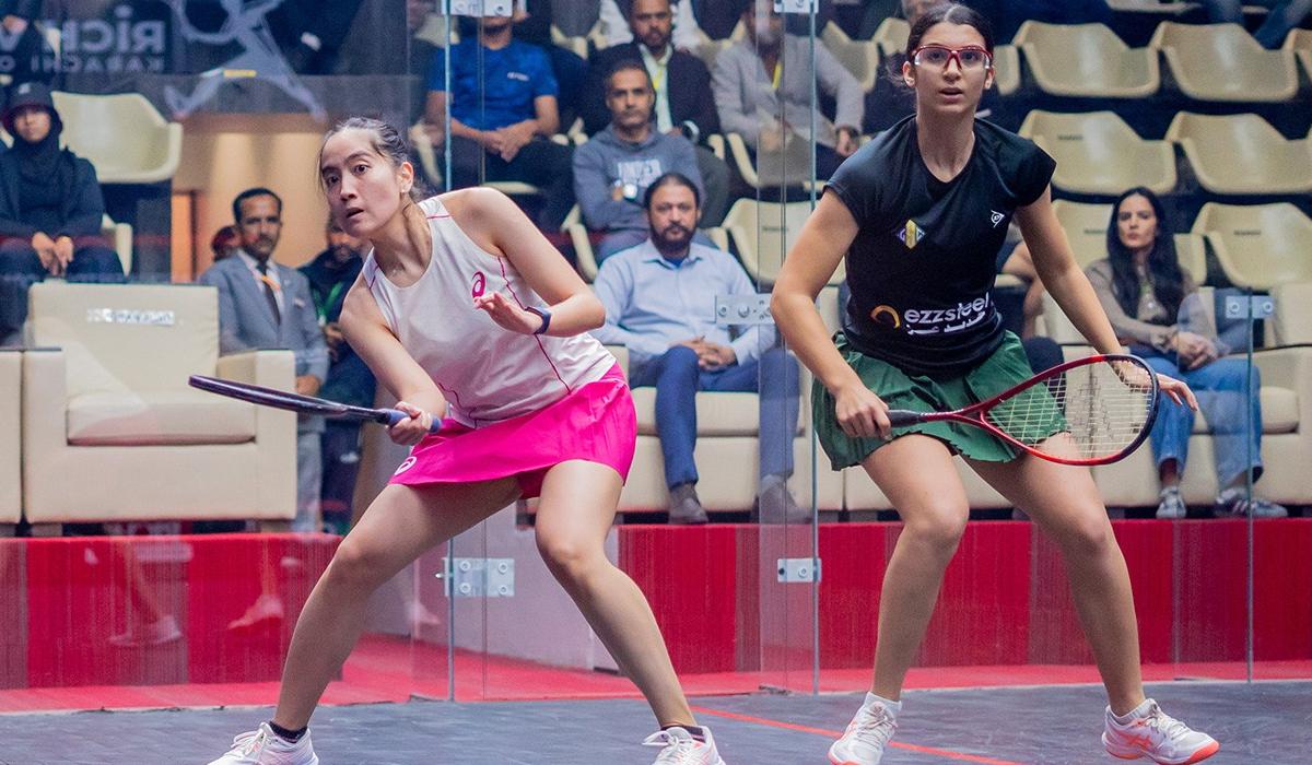 تأهل أمينة عرفي وأبو العينين إلى نهائي كاراتشي للإسكواش