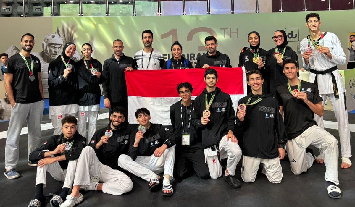 صبحي يهنئ اتحاد التايكوندو بميداليات كأس العرب