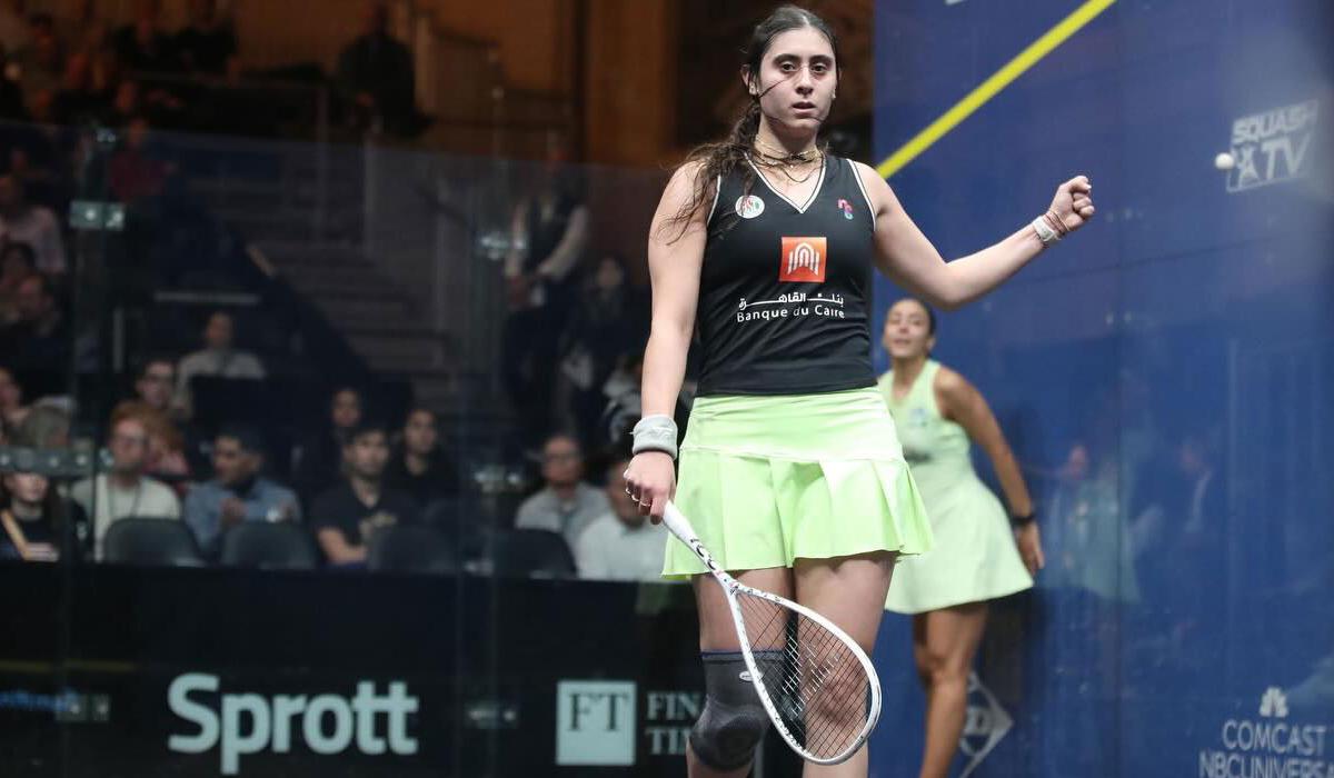 فيديو: نور الشربيني إلى نصف نهائي تكساس للإسكواش