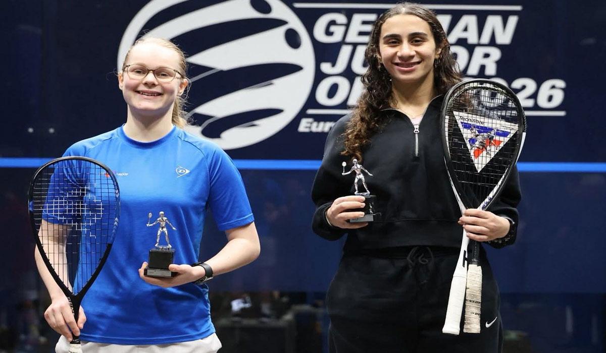 حبيبة رزق تتوج بلقب بطولة ألمانيا لناشئي الإسكواش