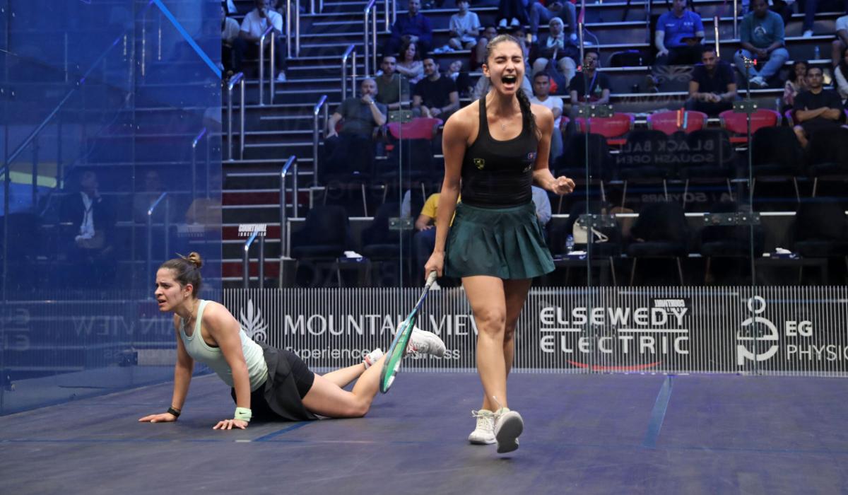 عودة قوية لروان بتأهلها لربع نهائي ستيل للإسكواش