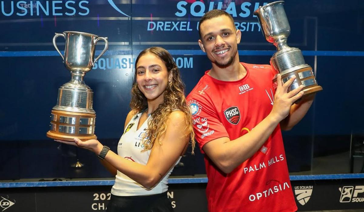 هانيا ومصطفى يواصلان الهيمنة المصرية على تصنيف الإسكواش