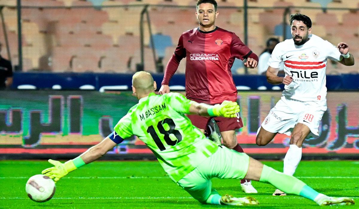 الزمالك يهزم سيراميكا ويتوج بلقب الدوري