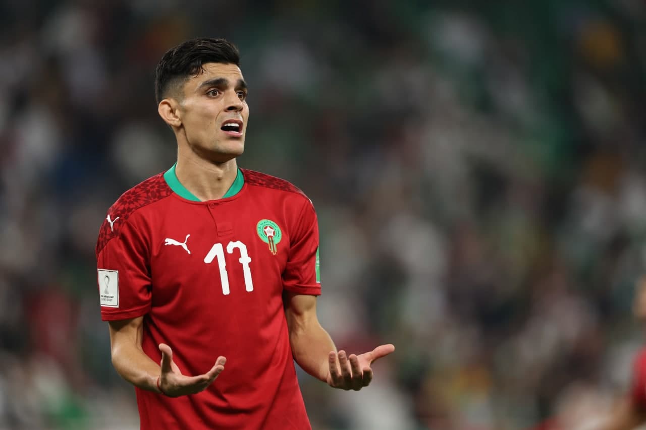 الإصابة تبعد بنشرقي عن منتخب المغرب في كأس العرب