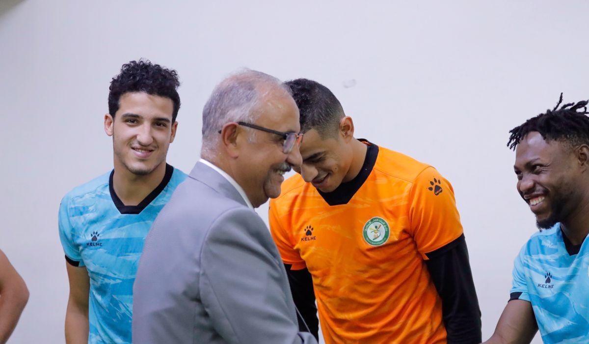 رئيس البنك يشيد باللاعبين والجهاز الفني بعد التعادل مع الأهلي
