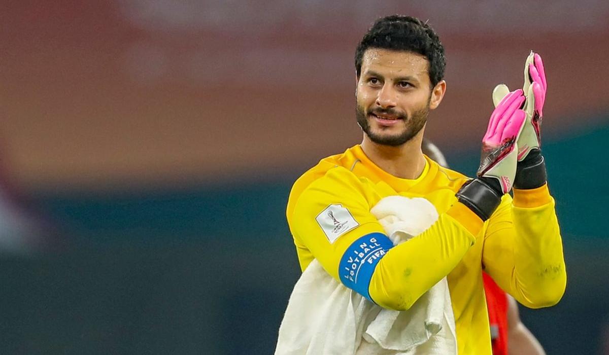 محمد الشناوي يحفز لاعبي الأهلي قبل مواجهة بيراميدز