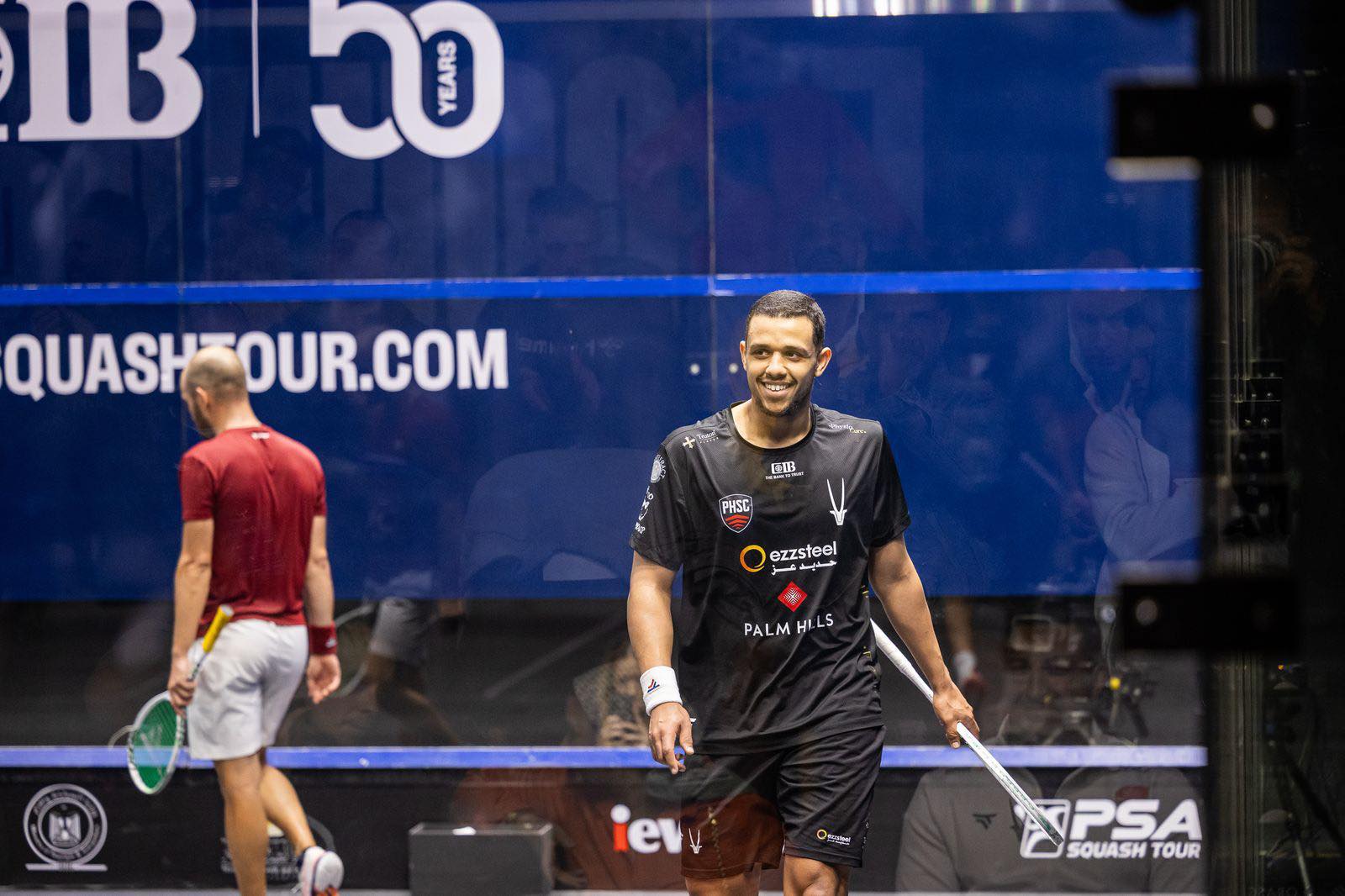 مصطفى عسل ينسحب من بطولة الصين المفتوحة للإسكواش بسبب إصابة في الكاحل