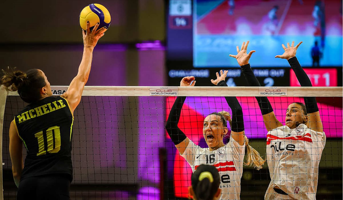 الزمالك يخسر أمام دينتيل برايا البرازيلي في افتتاح مونديال أندية الطائرة للسيدات