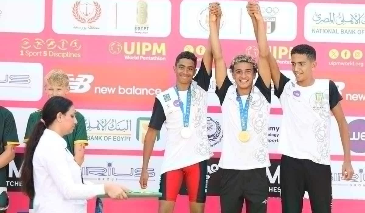 ذهبية عالمية لعمر زيدان في الليزر رن وتألق جديد للخماسي الحديث المصري