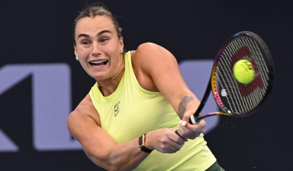 سابالينكا تواصل الهيمنة وتتأهل لنهائي برزبين للتنس للعام الثالث على التوالي