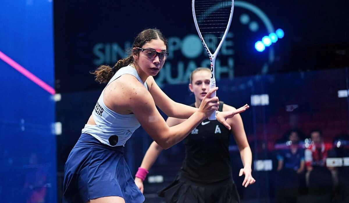 أمينة عرفي وكريم عبد الجواد إلى نصف نهائي ويندي سيتي للاسكواش