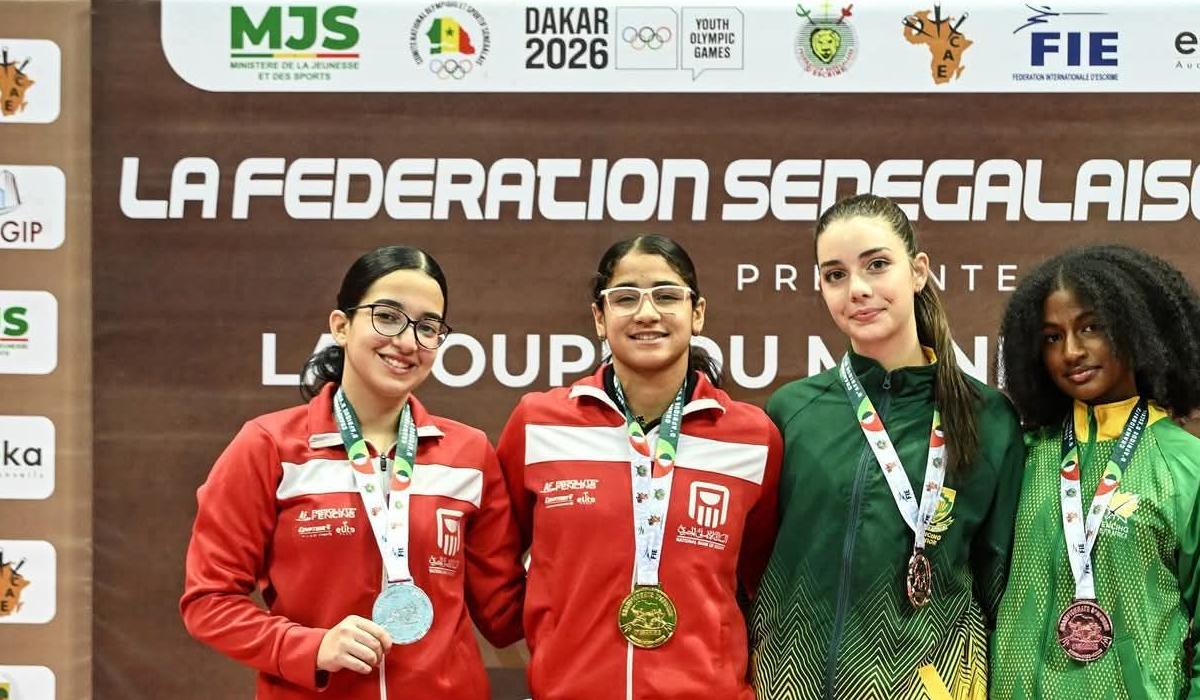 ذهب وفضة لمصر في إفريقيا لسيف المبارزة للشباب... فريدة خليل تتوج ونور محفوظ وصيفة