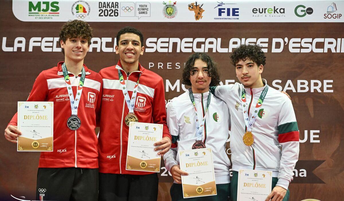 منتخب مصر يحقق 5 ميداليات متنوعة في اليوم الرابع للبطولة الإفريقية للسلاح