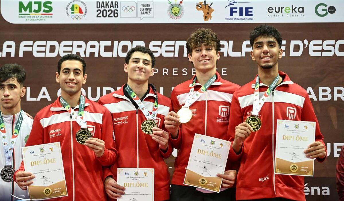 مصر تحصد ثلاث ذهبيات في منافسات الفرق ببطولة إفريقيا للسلاح