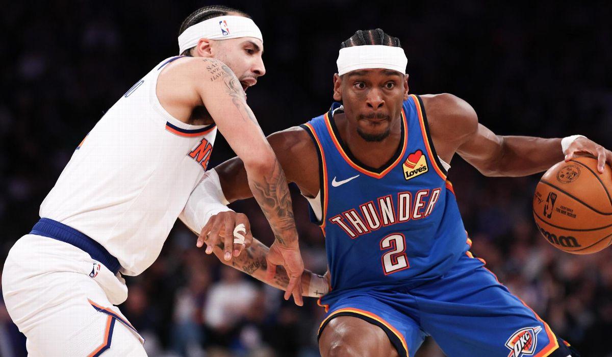 شاي جيلجيوس-ألكسندر يقود أوكلاهوما سيتي ثاندر لفوز مثير على نيويورك نيكس | شاهد