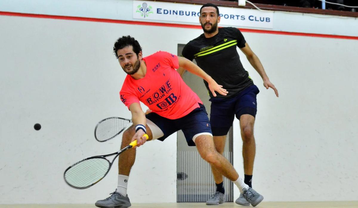 كريم عبد الجواد وأمينة عرفي في نصف نهائي بطولة جراسهوبر للاسكواش