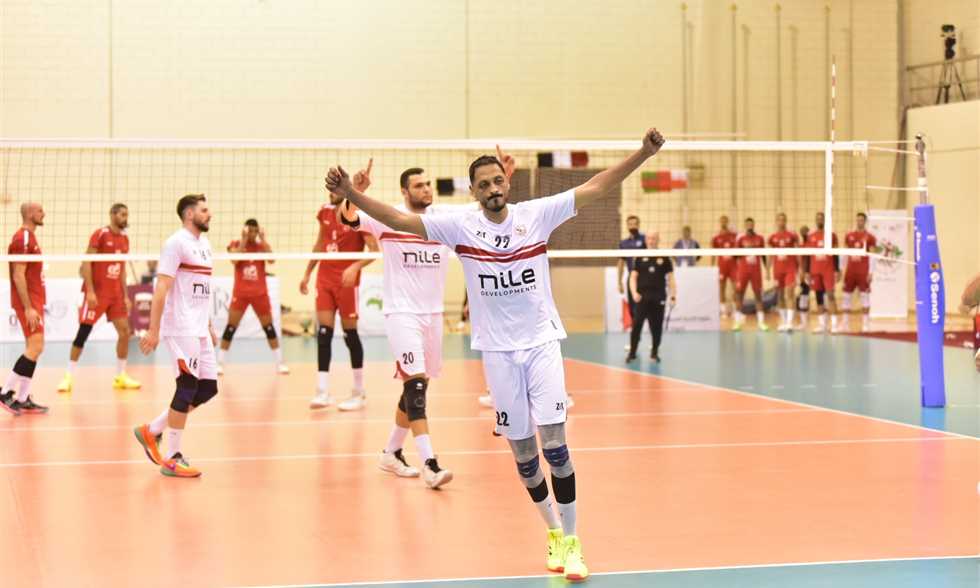 طائرة الزمالك تكتسح الأهلي وتتوج بلقب البطولة العربية