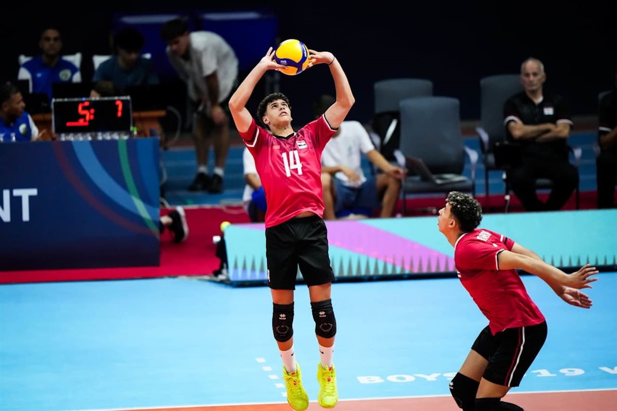 منتخب شباب الطائرة ينهي مشاركته في بطولة العالم بالمركز 21