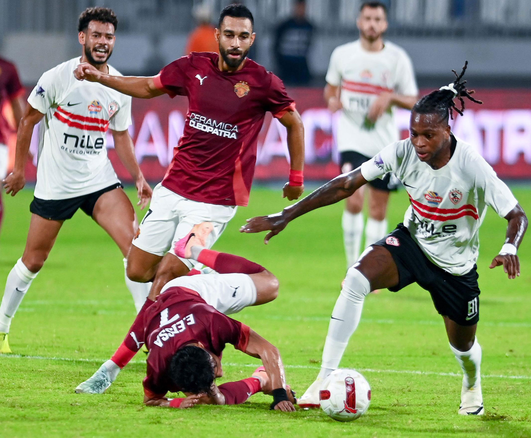 غياب بانزا والجزيري عن قائمة الزمالك أمام المقاولون