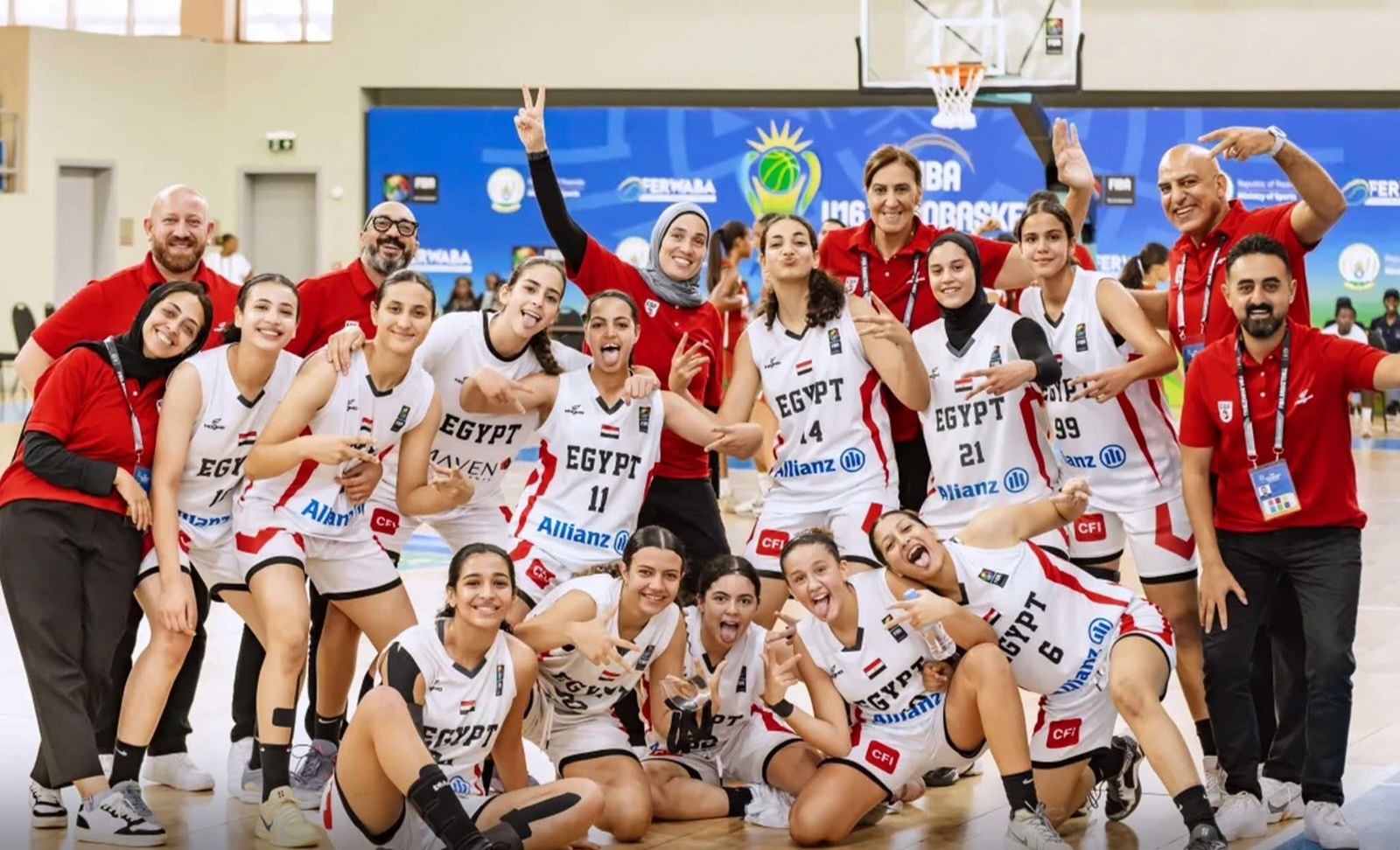 منتخب مصر لناشئات كرة السلة يحقق إنجازا مزدوجا