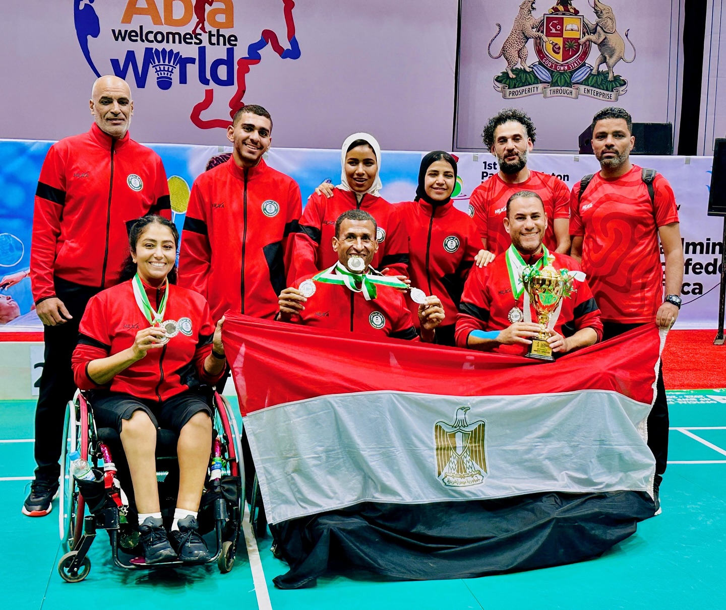 6 ميداليات مصرية ببطولة أبيا للريشة