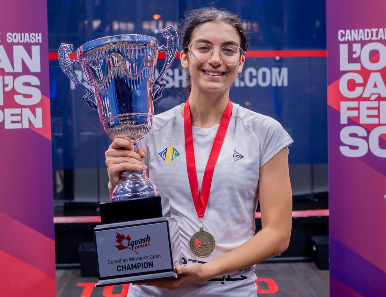 فيديو: أمينة عرفي تتوج ببطولة كندا المفتوحة