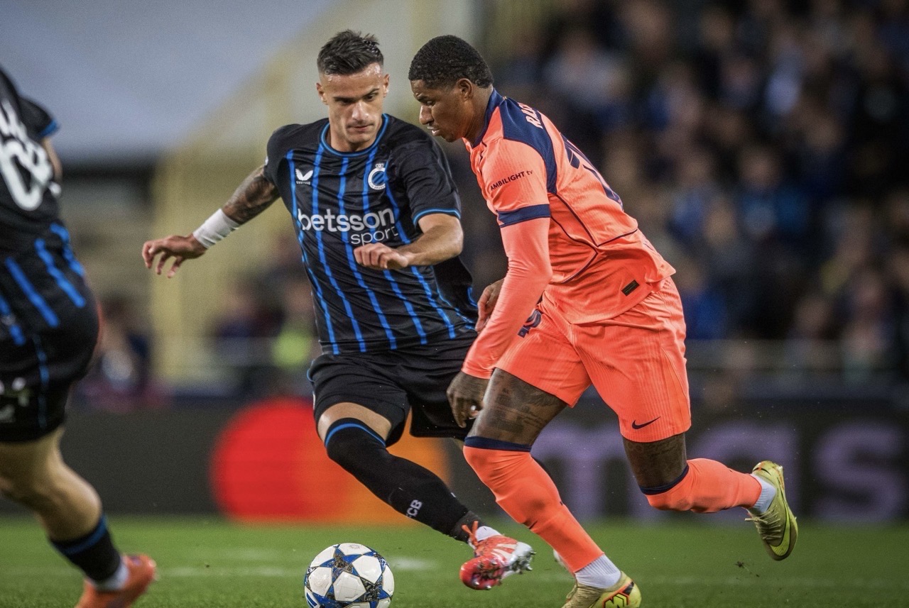 كلوب بروج يوقف برشلونة في مباراة مثيرة