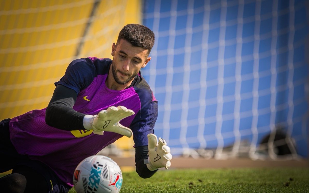 خوان جارسيا ينتظم في مران برشلونة