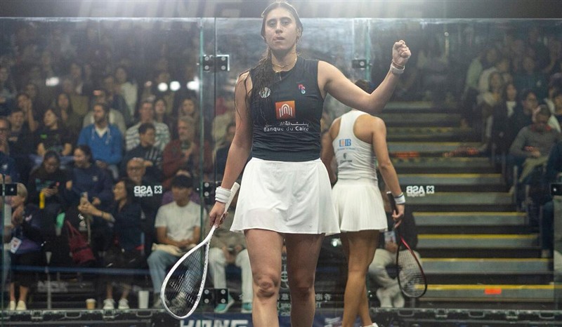 تأهل نور الشربيني ويوسف إبراهيم لنصف نهائي الجونة للإسكواش