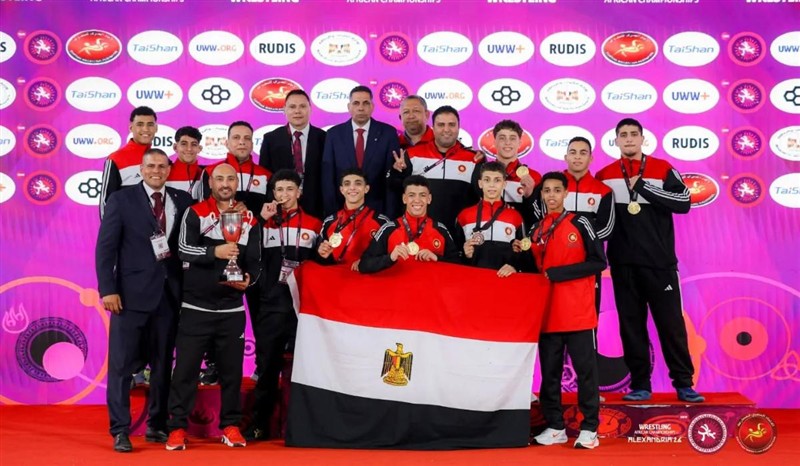 وزارة الرياضة تهنئ اتحاد المصارعة بلقب كأس أفريقيا للناشئين