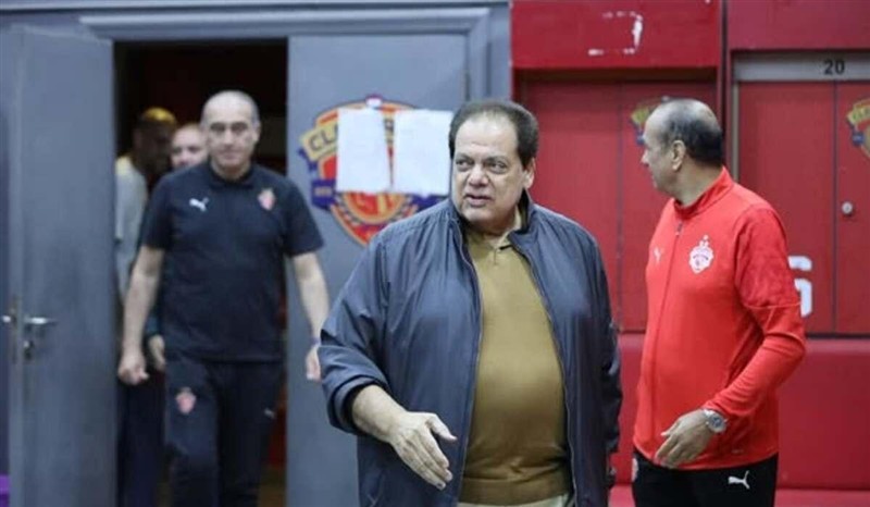 رئيس سيراميكا يشعل حماس لاعبيه قبل مواجهة الزمالك