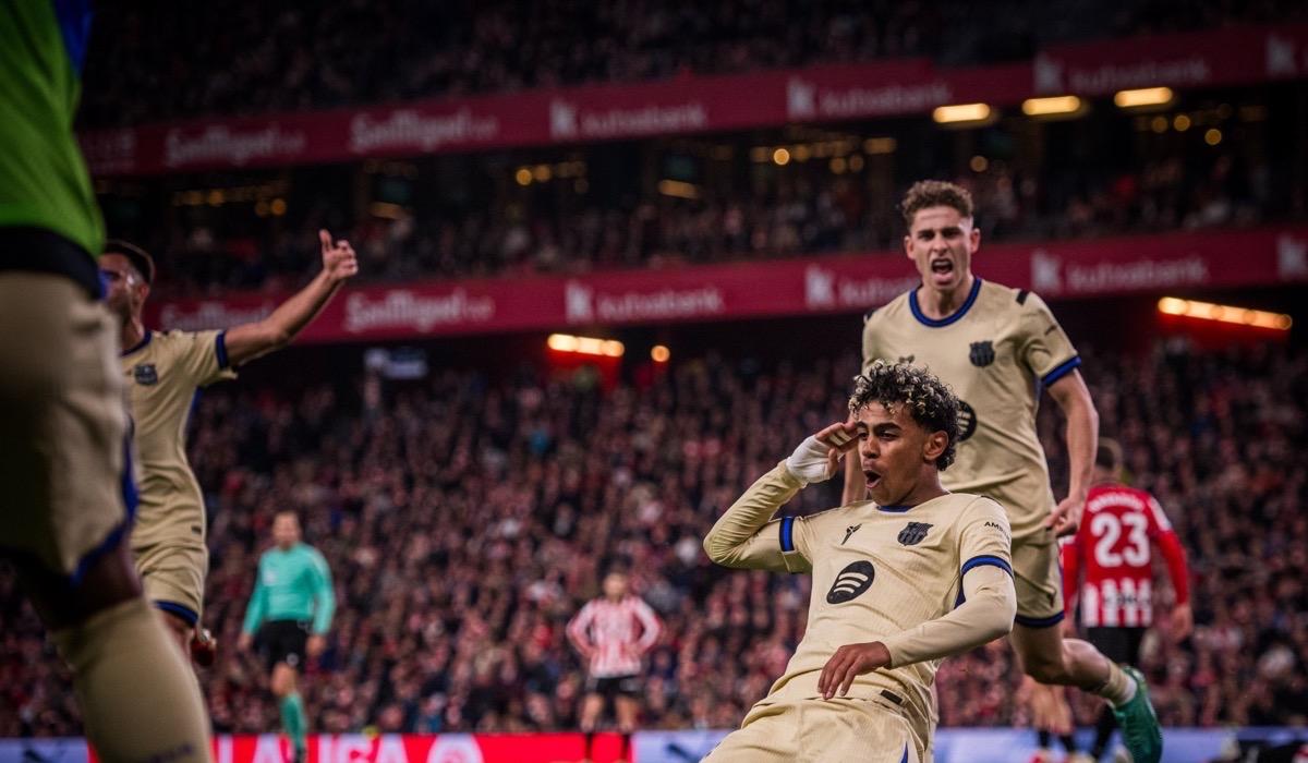 يامال يقود البارسا للفوز على بلباو